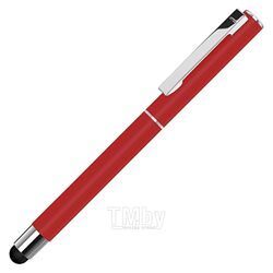 Ручка роллер "Straight Si R Touch" 0,7 мм, метал., со стилусом, красный/серебристый, стерж. синий UMA 0-9452 SI R TO 58-0201