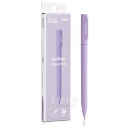 Ручка гелевая "Nusign" 0,5 мм, металл., розовый, стерж. чёрный Deli NS552 Purple