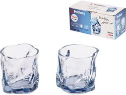Набор стаканов, 2 шт., 230 мл, серия Ice Rock Blue, PERFECTO LINEA 31-290200