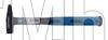 Молоток механика Unitraum 1000г с прямым, кованым, бойком и фибергласовой, голубой ручкой. "UN-MHC1000