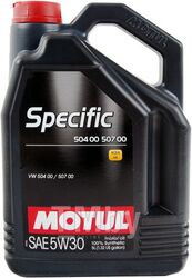Моторное масло MOTUL 5W30 (5L) SPECIFIC 504.00-507.00 VW 504 00 507 00 106375