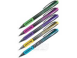 Ручка шариковая автоматическая BERLINGO SI-400 Color синяя 0,7 мм грип ассорти