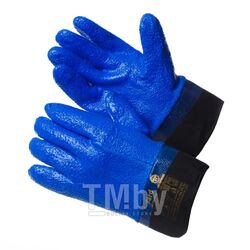 Перчатки утепленные с обливкой ПВХ синего цвета, манжет-крага (размер 11 (XXL) GWARD Barrel Strong GSP0129S
