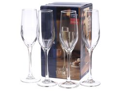 Набор бокалов для шампанского стеклянных "Tasting time. Champagne" 4 шт. 160 мл Luminarc