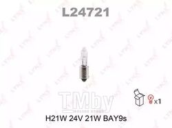 Лампа накаливания H21W 24V 21W BAY9S LYNXauto L24721