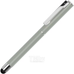 Ручка роллер "Straight Si R Touch" 0,7 мм, метал., со стилусом, серый/серебристый, стерж. синий UMA 0-9452 SI R TO 58-0422