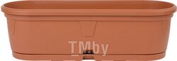 Ящик балконный для цветов Gerber (Гербера) 50x15 см с поддоном, DRINA (без возможности выбора цвета)