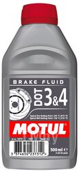 Жидкость тормозная MOTUL DOT 3 & 4 BRAKE FLUID (0.5L) SAE J1703 ISO4925 DOT3,DOT4(СИНТ.) 102718
