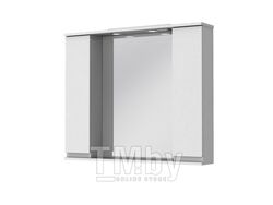 Шкаф настенный с зеркалом Ювента Моника МШНЗ3-100 белая