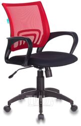 Кресло офисное Бюрократ CH-695N/R/TW-11 (сетка красный/черный, TW-35N/TW-11)