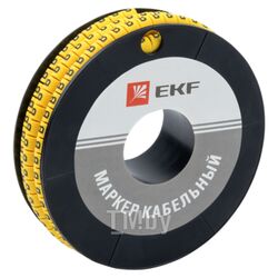 Маркер кабельный 2,5 мм2 "B" (1000 шт.) (ЕС-1) EKF PROxima plc-KM-2.5-B