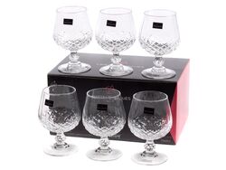 Набор бокалов для коньяка стеклянных "Longchamp" 6 шт. 320 мл Cristal Darques