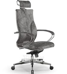 Кресло МЕТТА L 2c 44/K118 (Велюр B Светло-серый) + основание CH (17839)