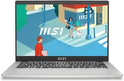 Ноутбук MSI MS-14JK Modern 14 C7M-233XBY 14" FHD IPS 60Hz / Ryzen 5 7530U / 16GB / SSD512GB / AMD Radeon / White Backlit / DOS / Urban Silver