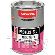 Грунт акриловый 5+1 серый (без отвердителя) NOVOL PROTECT 330 Trio 1 л 37311