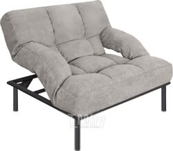 Кресло мягкое Bo-Box Фэнтази (черный муар/соро 23 светло-серый)