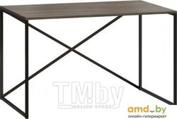 Письменный стол LoftyHome Бервин 3 серый BR040303 Тип: письменный, Форма стола: прямоугольная, Материал столешницы: массив дерева, Материал ножек: металл, Конструкция: классический, Длина стола: 120 см, Ширина стола: 75 см, Высо