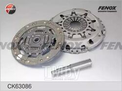 Комплект сцепления Ford Fiesta, Focus, C-Max 1.4, 1.6 04> диск, корзина, D220 d219x17 FENOX CK63086