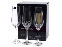 Набор бокалов для шампанского стеклянных "Tulipa" 6 шт. 170 мл Crystalex