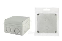Распаячная коробка ОП 110х110х70мм, крышка на винтах, IP55, 8вх., без гермовводов TDM SQ1401-0814