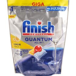 Таблетки для посудомоечных машин Finish Quantum Лимон (100шт)