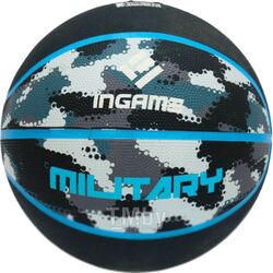 Баскетбольный мяч Ingame Military (размер 7, серый/голубой)