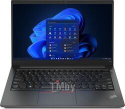 Ноутбук Lenovo ThinkPad E14 Gen 4 (21E300F7PB) 14" FHD IPS 300N / i5-1235U / 8GB / SSD512GB / Intel Iris Xe / Fingerprint / Backlit / Win11Pro / Black