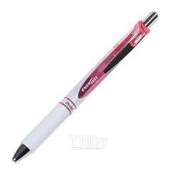 Ручка роллер "EnerGel BLN75W" 0,5 мм, пласт./метал., белый/красный, стерж. красный Pentel BLN75PW-BX