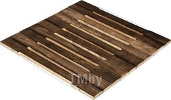 Коврик деревянный, обожжённая липа рейка, Банные штучки 33575