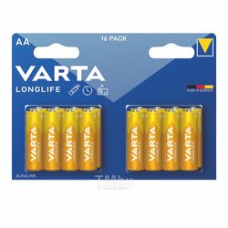Батарейка LONGLIFE 16 AA в коробке 16шт LR6 VARTA 4106214416
