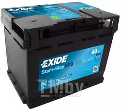 Аккумулятор Start-Stop EFB 60Ah 640A (R+) 242x175x190 mm EXIDE EL600