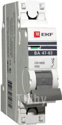 Выключатель автоматический EKF ВА 47-63 1P 3А (C) 4.5kA PROxima