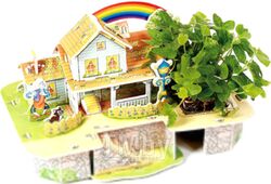 Набор для выращивания растений Darvish Радужный мини-домик / DV-T-2182-9 (35эл)