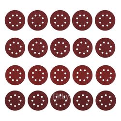 Набор шлифовальных кругов D 125, зерно P40, P80, P120, P240 к эксцентриковым шлифмашинам DEKO SD20-1 (20 шт)