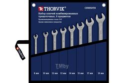 Набор ключей гаечных комбинированных трещоточных в сумке, 8-19 мм, 8 предметов Thorvik CRWS8TB