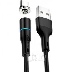 Кабель USB2.0 AM - Type-C 1.0 м USAMS U32 Aluminum магнитный черный SJ353USB01