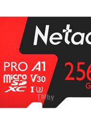 Карта памяти MicroSDXC 256GB V30/A1/C10 Netac P500 Extreme Pro