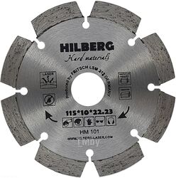 Диск алмазный по железобетону 115 Hilberg Hard Materials Laser 115*10*22.23 mm