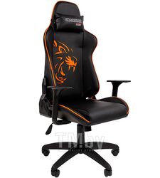 Кресло Chairman Game 40 черно/оранжевый