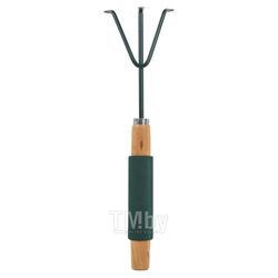 Рыхлитель 3-зубый для почвы с деревянной рукояткой WMC TOOLS WMC-TG2104020-A