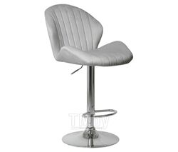 Стул (кресло) барный Kingstyle Azur GB, основание хром, велюр Seven 324 (светло-серый)