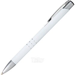 Ручка шарик/автомат "Ascot CP" 0,7 мм, метал., белый/серебристый, стерж. синий Easy Gifts 333906k