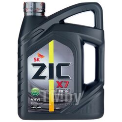 Моторное масло ZIC X7 LS 5W30 (4L) API SN, C3, MB 229.51, BMW LL-04, VW 502/505 162619