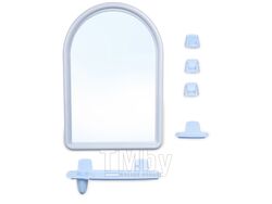 Набор для ванной Berossi 56 (Беросси 56), светло-голубой, BEROSSI (Изделие из пластмассы. Размер зеркало 360 х 520 мм)