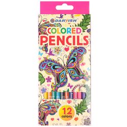 Набор цветных карандашей Darvish Бабочка / DV-1069-12 (12шт)