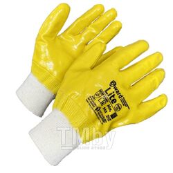 Перчатки с полным облегченным нитриловым покрытием желтого цвета (размер 10 (XL)) GWARD LITE N3201