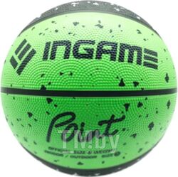 Баскетбольный мяч Ingame Point (размер 7, черный/зеленый)