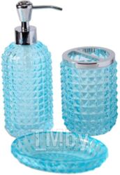 Набор аксессуаров для ванной АкваЛиния Бирюза GL0105A/1 (стекло)