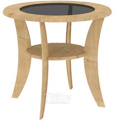 Журнальный столик Кортекс-мебель Лотос-2 (дуб натуральный)