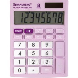 Калькулятор BRAUBERG Ultra Pastel-08-PR (250516)